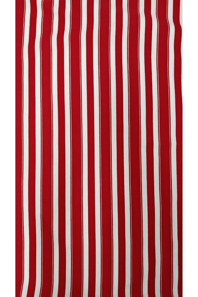Balkon Perdesi Lüks 1.Sınıf Branda Kumaş EnxBoy Yağmur Geçirmez Kalın Bağcık Düğmeli Balkon Brandası 180 x 250 - Kırmızı Beyaz