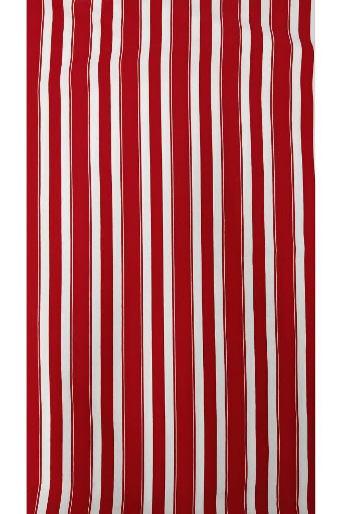 Balkon Perdesi Lüks 1.Sınıf Branda Kumaş EnxBoy Yağmur Geçirmez Kalın Bağcık Düğmeli Balkon Brandası 120 x 240 - Kırmızı Beyaz