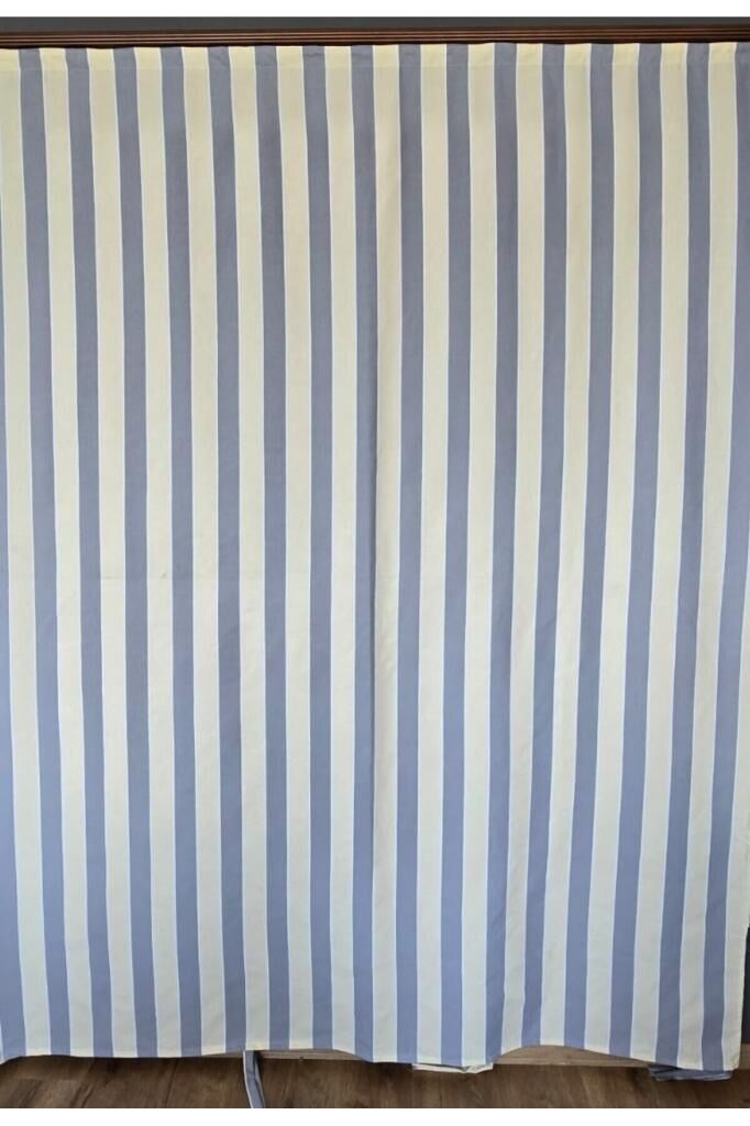 Balkon Perdesi Lüks 1.Sınıf Branda Kumaş EnxBoy Yağmur Geçirmez Kalın Bağcık Düğmeli Balkon Brandası 120 x 230 - Gri Sarı