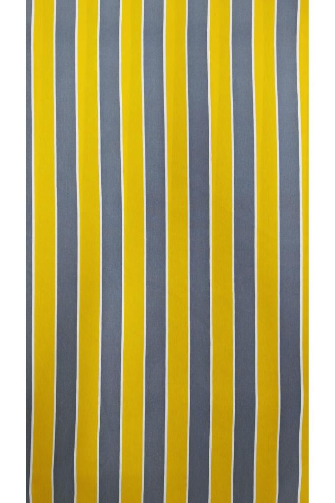 Balkon Perdesi Lüks 1.Sınıf Branda Kumaş EnxBoy Yağmur Geçirmez Kalın Bağcık Düğmeli Balkon Brandası 340 x 240 - Sarı Gri