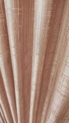 Krem Pano Fon Perde Dikey Çizgi Detay Tek Kanat 1/3 Sık Pileli Lüks Seri Ağır Gramajlı Parlak Krem - 110 x 250 - Sık Pile ( 1 x 3 ) - Korniş